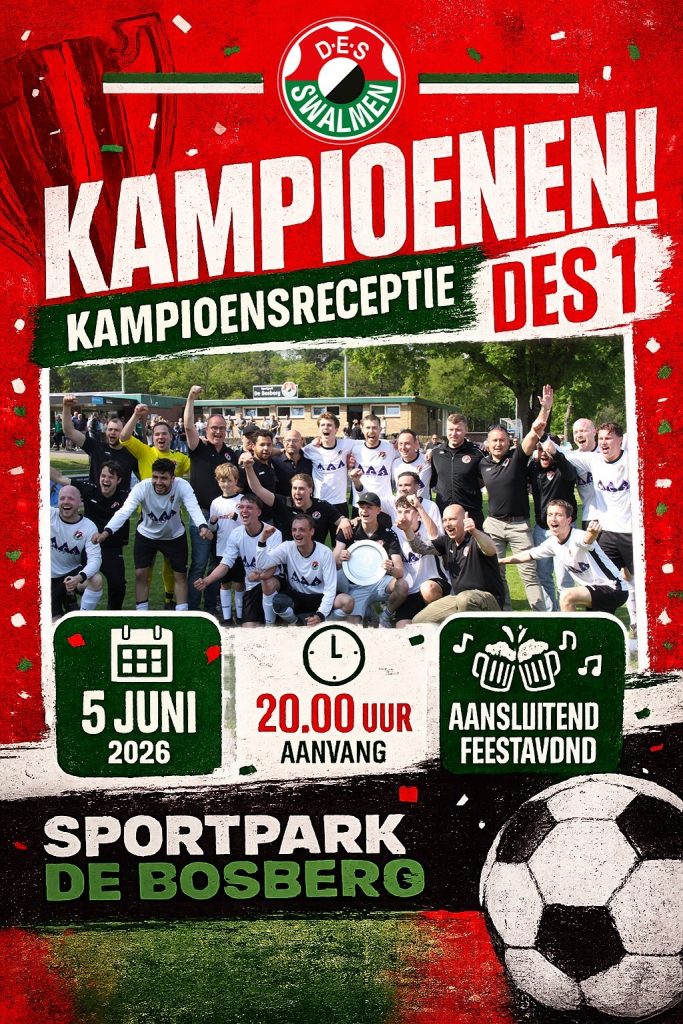 Kampioensreceptie DES 1